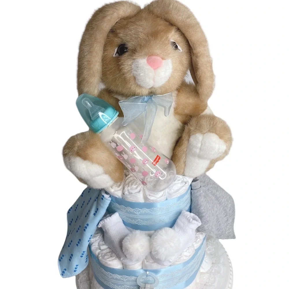 Easter Bunny Diaper Cake